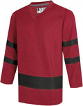 DEHANER Blank Ice Hockey Jerseys for Men Unisex Sport Practice Game Shirts Long Sleeve College Team Tops